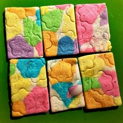Homemade Gluten Free Rainbow Flower Shortbread Cookies TEA PARTY!