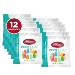 Albanese Sugar-Free 12 Flavor Bears, 3.5 oz Bags, Pack of 12