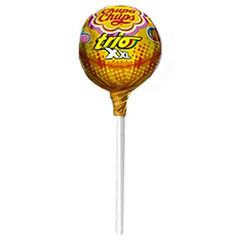 XXL Trio 3-In-1 Lollipop Assortment, 4 Flavors, Individually Wrapped Candy for K