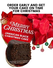 10.5 Inch Jamaican Black Rum Fruit Christmas Cake – Spiced Caribbean Fruitcake