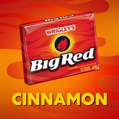 Big Red Wrigley’s Cinnamon Gum, 3 Fifteen-Stick 15 Count (Pack of 3),