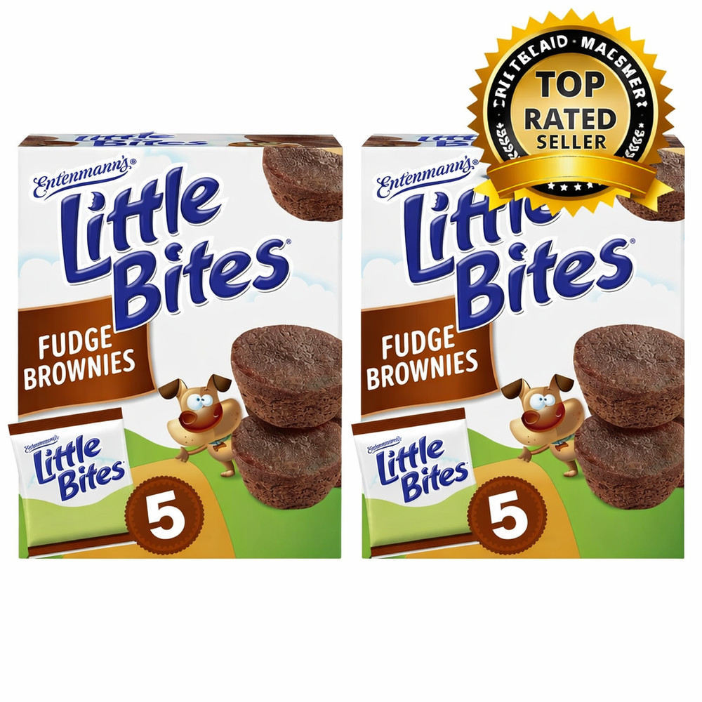 2X-Entenmann’s Little Bites Fudge Brownie Mini Muffins Pouches – 9.75 oz – 5 ct