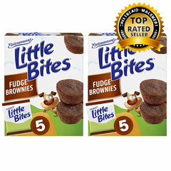 2X-Entenmann’s Little Bites Fudge Brownie Mini Muffins Pouches – 9.75 oz – 5 ct