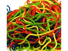 LICORICE – Shoestring Rainbow Licorice Laces Gustaf’s- Select Weight