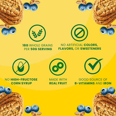belVita Breakfast Bars Biscuits, Blueberry, Value Pack, 12 Packs (4 Biscuits Per