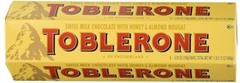 Toblerone Swiss Milk Chocolate with Honey and Almond Nougat, 600g
