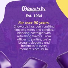 Choward’s Scented Gum | Bold Aromatic Refreshing 24 Count (Pack of 1), Purple
