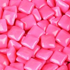 Bayside Candy Chiclets – Chewing Gum – Pink Chiclets, 3LB