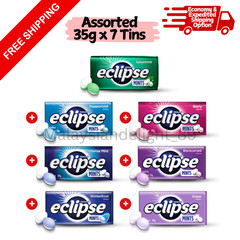 Eclipse Sugar-free Mints 35g x 7 Tins | Assorted Flavours | Breath Freshner