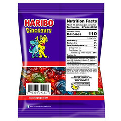 Gummi Candy, Dinosaurs Gummy Candy, 5 Ounce Share Size Bags (Pack of 12) Delicio