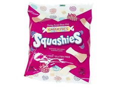 Smarties Squashies Foam Gummi Candy 5oz Peg Bag (Pack of 12)