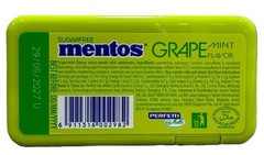 New Mentos Sugarfree Grape Mint Flavor Mint 17.5g – 6 Tubes