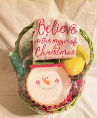 Hostess Entertainment Kitchen Snowman Christmas Gift Basket