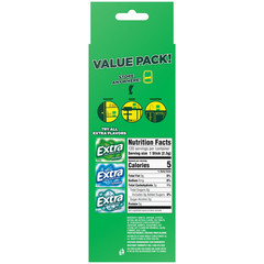 EXTRA Spearmint Sugarfree Chewing Gum, 15 Pieces (Pack of 16)