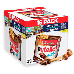 Nutella & GO! Hazelnut and Cocoa Spread with Breadsticks, 1.8 oz., 16 Pack