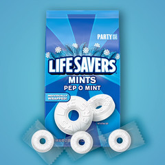 Life Savers Pep-O-Mint Breath Mints Hard Candy, Party Size – 44.93 Oz