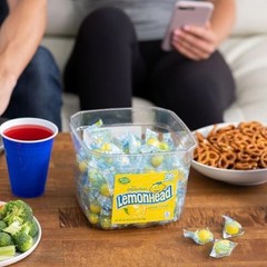 Lemon Hard Candy 150 Count 40.5 Ounce Individually Wrapped Bulk Tub Party