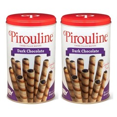 Rolled Wafers – Dark Chocolate – Rolled Wafer Sticks, Crème Filled Wafers, Ro…