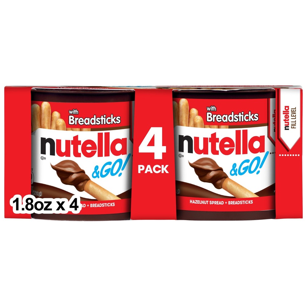 Hazelnut Cocoa Spread with Breadsticks Snack Cups 1.9 oz 4 Pack