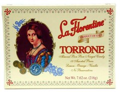 3 Pack 7.62 Ounce Italian Torrone Candy with Orange Vanilla Lemon Flavors