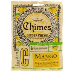 6 Bags, Chimes Mango Ginger Chews Candy 5oz (141.8g)