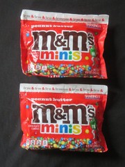 (2) Sharing Size Bags Of Peanut Butter M&M’s Chocolate Candies Minis 8.6 Oz Each