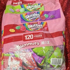 Skittles Gummies Mix Assorted 120 Pieces Bag 1.2 kg Soft Sweets