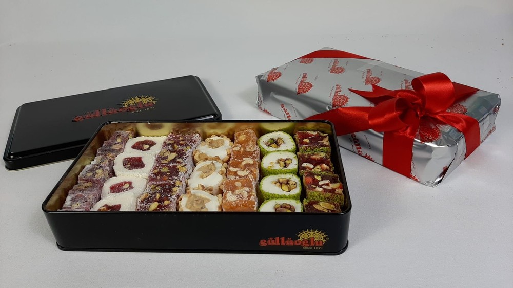 Gulluoglu Assorted Premium Turkish Delight Candy Gift Set, 1.65 lb – 750 gr,