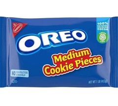 Oreo Medium Cookie Pieces, 1 Pound, 12 Per Case EXP MAY 2026