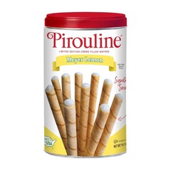 Pirouline Creme Filled Wafers Cookies Meyer Lemon Flavored 400g 14.1 Ounce