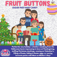 Sugar Free Assorted Fruit Disc Hard Candy | R.U.S. Candy Company | Guilt-Free Fr