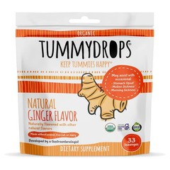 Individually Wrapped Organic Ginger Tummydrops – Gluten Free Comfort, 33ct