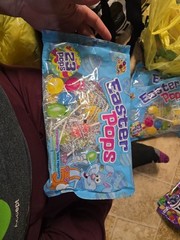 6oz/23ct Bag ALBERT’S Easter Egg Pops Candy Strawberry+Blu Raspberry+Watermelon+