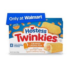 Hostess Twinkies Snack Cakes, Golden Sponge Cake with Crème Filling, 21.73 oz Bo
