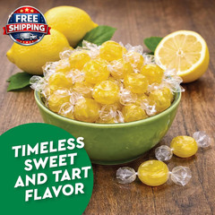 Lemon Drops Hard Candy Old Fashioned 1 Pound Bulk Bag, Individually Wrapped Clas