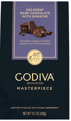 Godiva Masterpieces Dark Chocolate Ganache 15.1 Oz EXP 11/2026