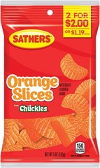 Sathers – Orange Slices Candy Gummies, 5 oz – Pack of (12) Bags