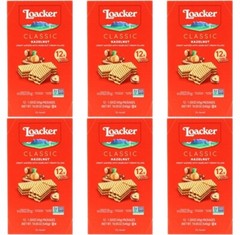 6 PACK – Loacker Classic Crispy Wafers, Hazelnut, 1.59 Oz, 12 Count