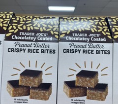 2x Trader Joes Chocolate Coated Peanut Butter Crispy Rice Bites 8.15 oz NEW