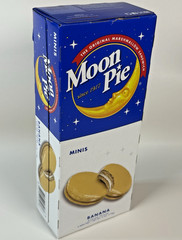 Moon Pie Minis Banana Marshmallow Sandwich Cookies 6 Count