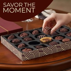 Cremelle Chocolate Gift Box, 20 Pieces Collection of Valentine’s Day Chocolate G