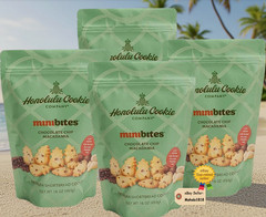 Honolulu Cookie Co. Mini Bites Chocolate Chip Macadamia Shortbread 16oz (4 Bags)