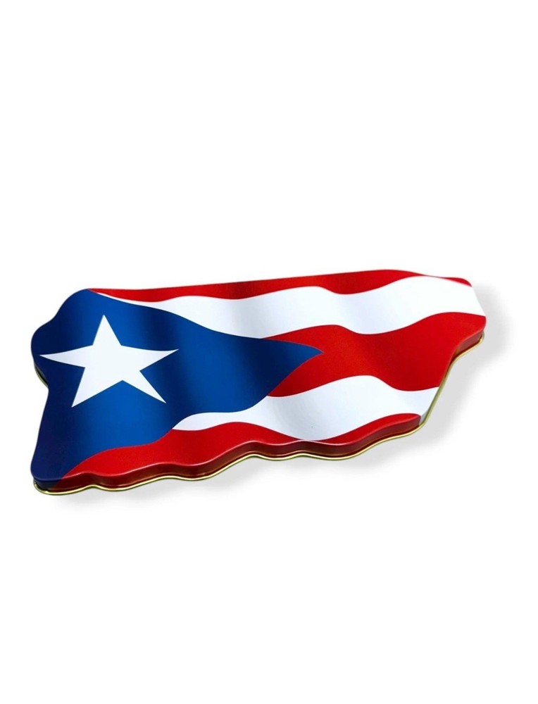 Puerto Rico Butter Cookies In Tin Can New Sealed PR Flag