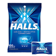 Halls Mentho-Lyptus Candy 100 tablets(280 grams) /bag cool and refreshing