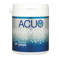 Lotte Acuo Gum Clear Blue Mint flavor 140g bottle type from Japan