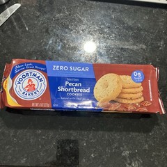 Lot of 3 Voortman Zero Sugar Pecan Shortbread Cookies 8 oz Ea Best By 11/25/26