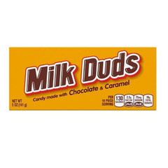 12x Packs MILK DUDS Chocolate and Caramel Candy Boxes – 5oz Each