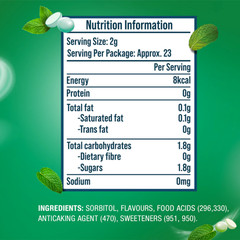 5 packs Chewy Mints Wrigley’s Eclipse Spearmint Powerful Refresh Breath New- 45g