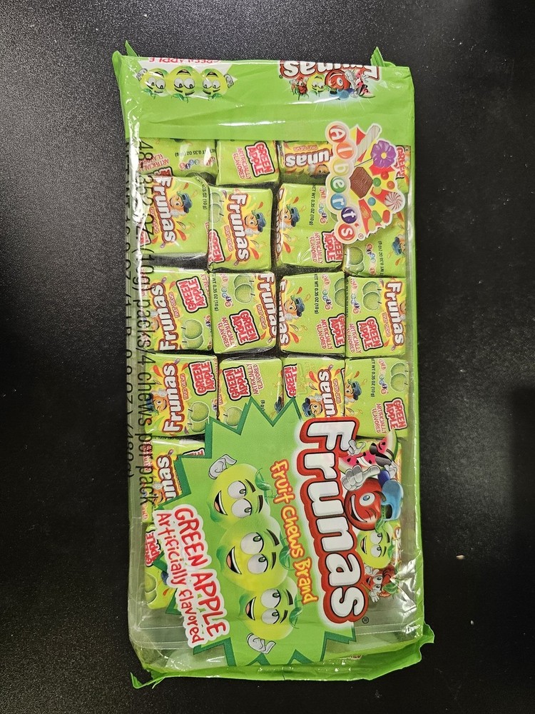 Green Apple Fruits Sour Candy Multi-Pack – 12 Individual Packs NEW Sealed
