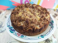 8-inch Apple Yogurt Cake with Streusel Topping*Moist & Fluffy*Birthday Cake